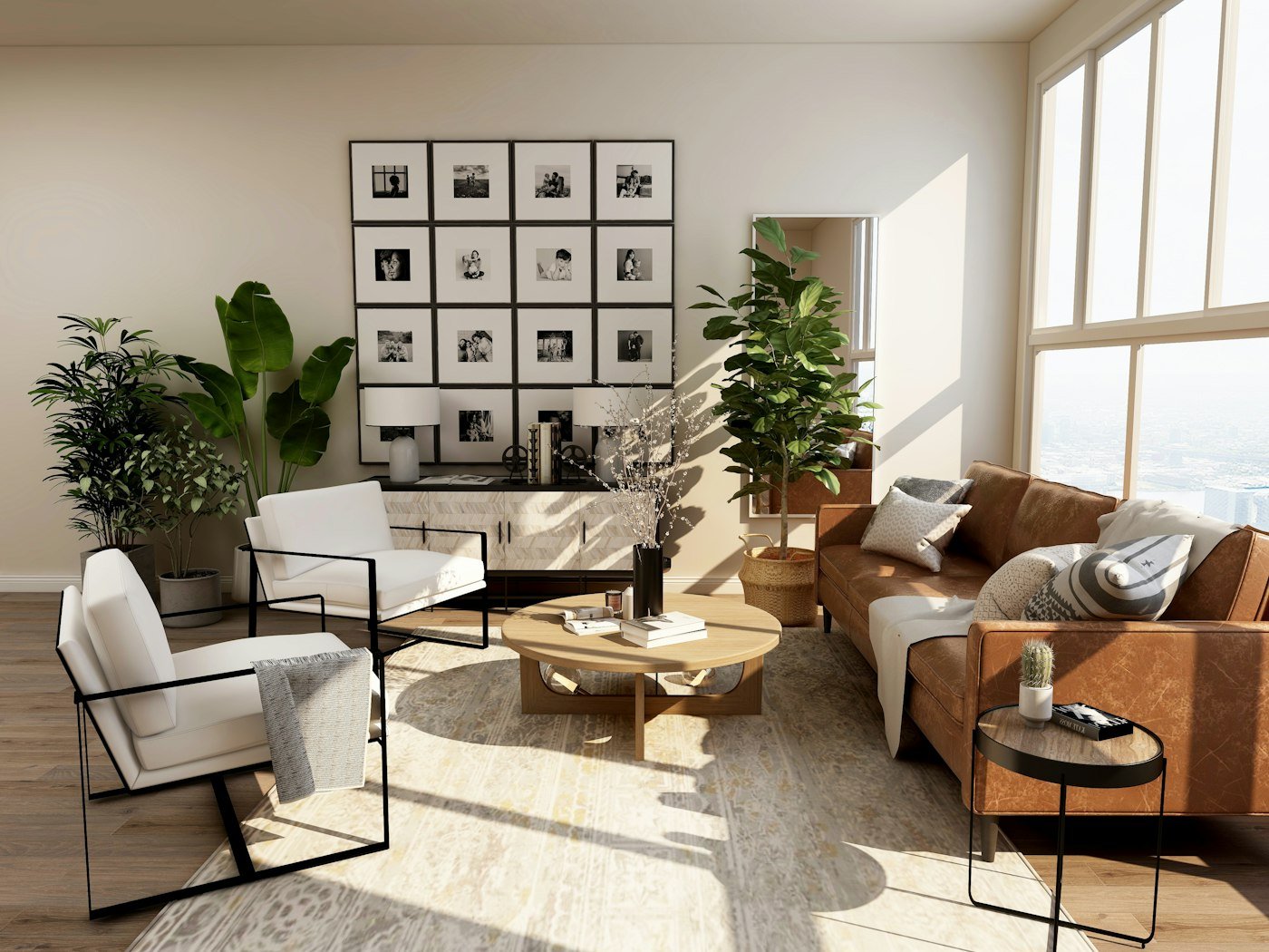 Interior triplex en madera